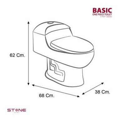 INODORO STONE ESSENCE HUESO ONE PIECE TOILET - 4