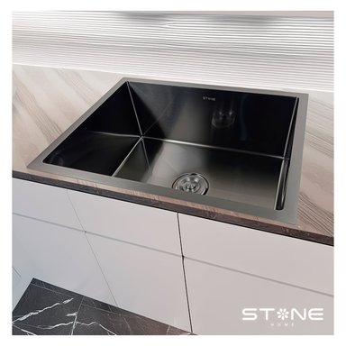 LAVADERO STONE STLU5945 NEGRO DE ACERO LUXURE