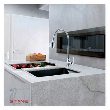 GRIFERÍA STONE LAURENT STT-01 LLAVE DE LAVADERO AL MUEBLE PLATEADO