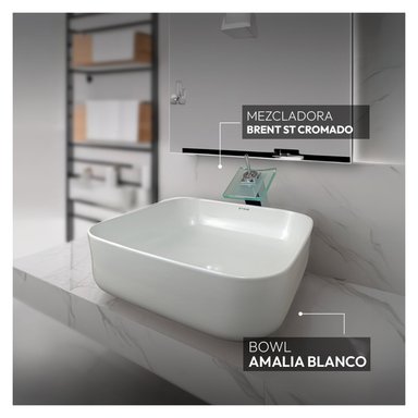 COMBO STONE HOME AMALIA + BRENT ST + PUSH CROMADO 18CM + TRAMPA P BLANCO