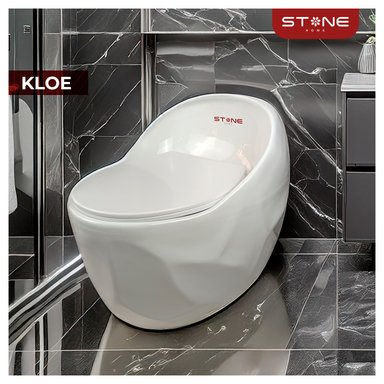 INODORO ONE PIECE MINIMALISTA REDONDO KLOE BLANCO-STONE