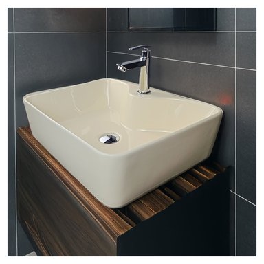 BOWL CUADRADO ADELINE BONE - STONE