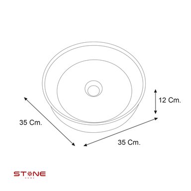 BOWL TANY BLANCO  -  STONE - 4