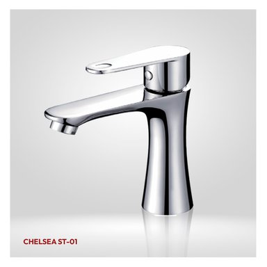 LLAVE PLAVATORIO MINIMALISTA CHELSEA ST-01 CROMADO STONE