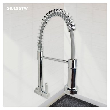 LLAVE DE COCINA A LA PARED GIULS STW-01 CROMADO STONE - 3