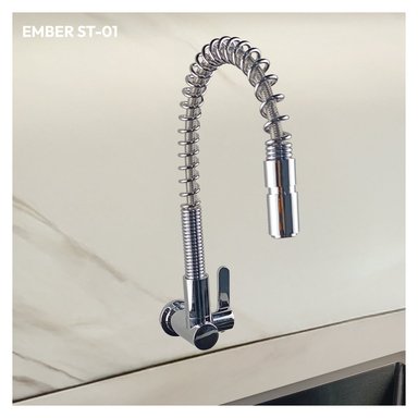 LLAVE DE COCINA A LA PARED EMBER ST-01 CROMADO STONE - 2