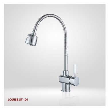 LLAVE MEZCLADORA PCOCINA AL MUEBLE LOUISE ST-01 CROMADO STONE - 1