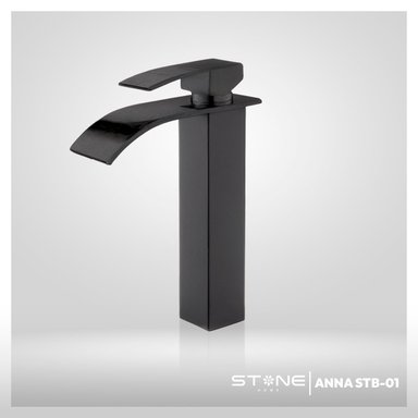 MEZCLADORA MONOCOMANDO PBOWL  AL MUEBLE ANNA STB BLACK STONE