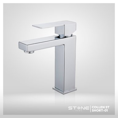 MEZCLADORA MONOCOMANDO PBOWL COLLEN SHORT ST-01 CROMADO STONE