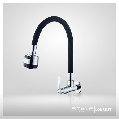 LLAVE DE COCINA A LA PARED LOURE ST-01 CROMADO STONE