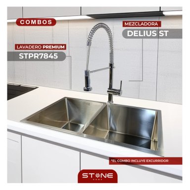 COMBO LAVADERO PREMIUM STPR7845 + DELIUS ST CON ESCURRIDOR(EXONERADO)
