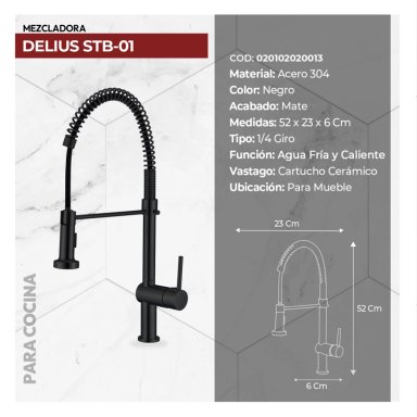 COMBO LAVADERO  LUXURE STLU7845+ DELIUS STB-01 CON ESCURRIDOR(EXONERADO) - 4