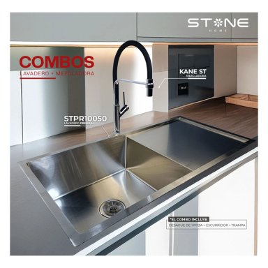 COMBO LAVADERO PREMIUM STPR10050 + KANE ST CON ESCURRIDOR (EXONERADO)