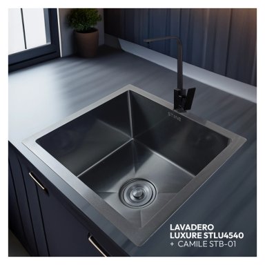 COMBO LAVADERO LUXURE STLU4540+ CAMILE STB-01 CON ESCURRIDOR(EXONERADO)