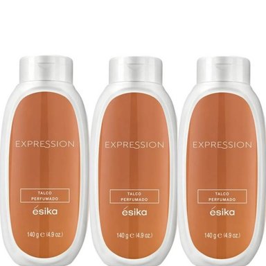 PACK X3 EXPRESSION TALCO DE ESIKA AROMA FLORAL PARA MUJER