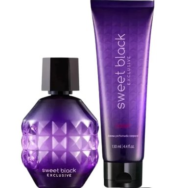 SWEET BLACK EXCLUSIVE PERFUME Y LOCION CORPORAL DE CYZONE