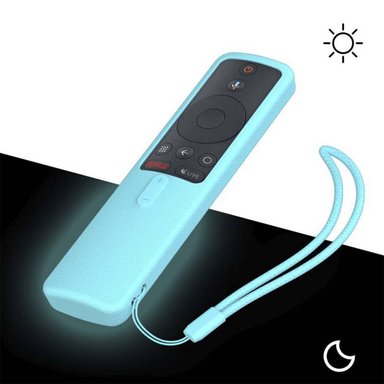 FUNDA SIKAI CONTROL XIAOMI MI BOX S TV STICK CELESTE FOSFORESCENTE - 3