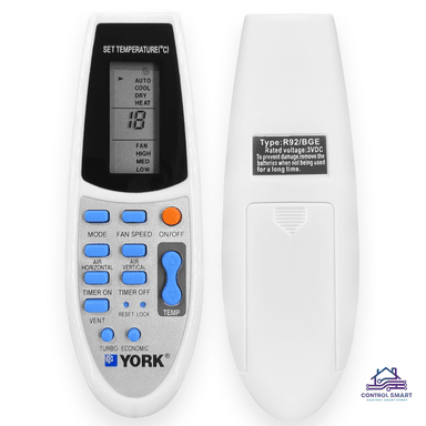 CONTROL YORK REMOTO AIRE ACONDICIONADO - 1