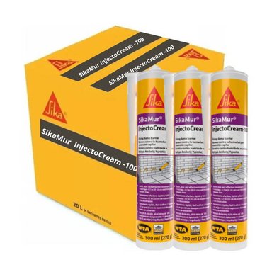 SELLADOR SUPERFICIAL SIKAMUR INJECTOCREAM-100 BLANCO DE 300ML X 12 UNID