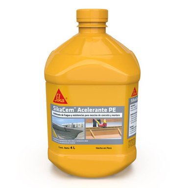 ADITIVO SIKA ACELERANTE DE FRAGUADO SIKACEM PARA CONCRETO PE X 4LT