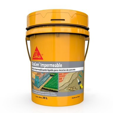 IMPERMEABILIZANTE SIKA INTEGRAL PARA CONCRETO Y MORTERO CEM IMPERMEABLE X 20LT