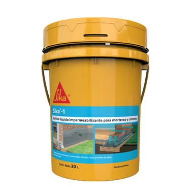 ADITIVO IMPERMEABLE SIKA PARA MORTEROS Y CONCRETO 1 X 20LT