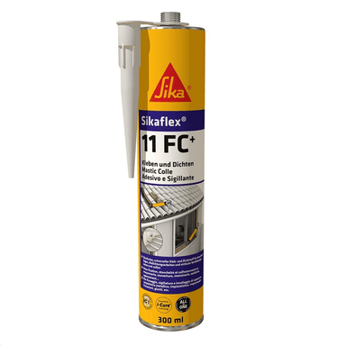 PACK 12 SELLADOR FISURAS SIKA FLEX 11FC BLANCO 300ML MATE + 1 FLEX 11FC MARRÓN 600 ML - 2