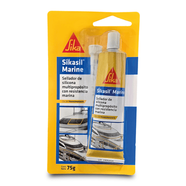 SELLADOR ADHESIVO SIKASIL MARINE TRANSPARENTE X 75GR