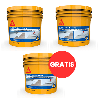 PACK 3 X 2 SIKAFILL TECHO 5 GRIS X 4LT