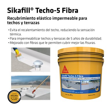 PACK 3 X 2 SIKAFILL TECHO 5 GRIS X 4LT - 4