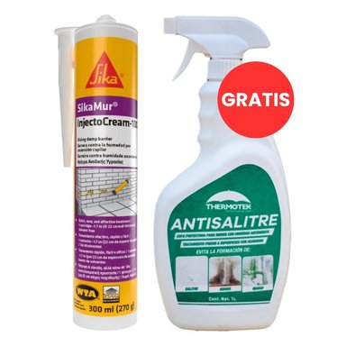 PACK SIKA INJECTOCREAM X 300ML + THERMOTEK SPRAY ANTISALITRE X 1 LT