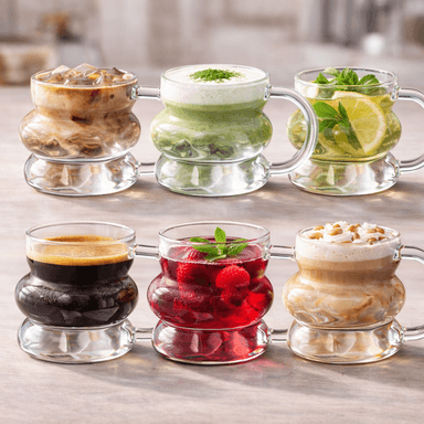 SET 6 TAZAS ASIMETRICAS