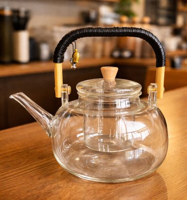 TETERA DE VIDRIO BOROSILICATO 1 LITRO