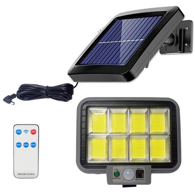 LAMPARA CON PANEL SOLAR PARA EXTERIORES SENSOR DE MOVIMIENTO