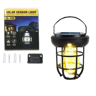 LAMPARA CL-T88 SOLAR CON PANEL PARA EXTERIORES SENSOR MOVIMIENTO