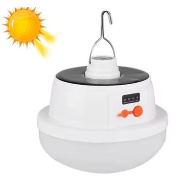 FOCO LAMPARA LUZ LED RECARGABLE CON PANEL SOLAR