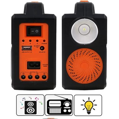 KIT PARLANTE RADIO FM CON PANEL SOLAR - 4