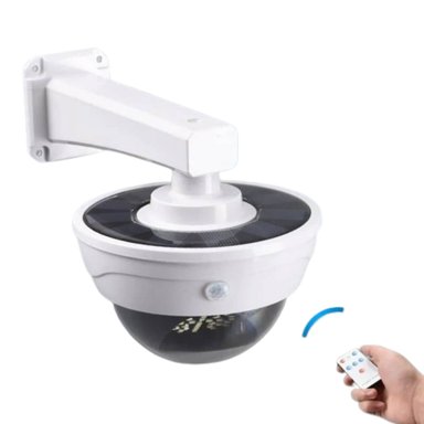 LAMPARA CON PANEL SOLAR PARA EXTERIOR SIMULADOR DE CAMARA