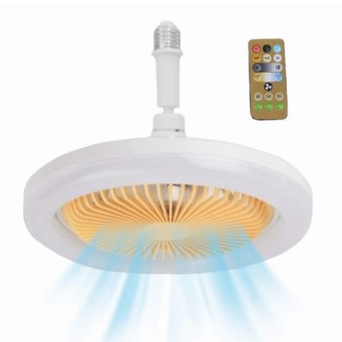 FOCO VENTILADOR DE TECHO LED BLANCO CON AMARILLO CALIDO 50W CON CONTROL - 2