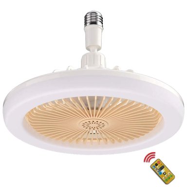 FOCO VENTILADOR DE TECHO LED BLANCO CON AMARILLO CALIDO 50W CON CONTROL - 6