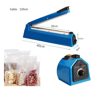SELLADORA DE IMPULSO BOLSAS PLASTICA 30CM AZUL - 2