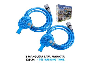 MANGUERA BAÑO PERRO PET BATHING TOOL BAÑAR MASCOTAS 228CM CU