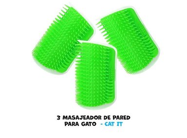 MASAJEADOR GATO CAT IT X3 PARED VERDE