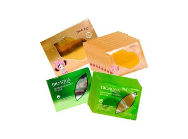 MASCARILLA OJOS BIOAQUA AROMÁTICA ALGAS CON NICOTINA 8G + LABIAL DORADA 8G