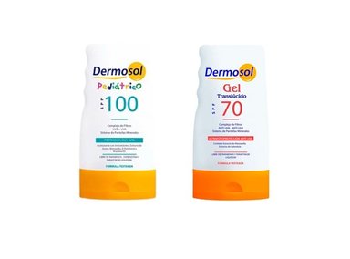 SET TRATAMIENTO FACIAL DERMASOL FOTO PROTECTOR SOLAR GEL SPF 70 60 GR + CREMA PEDIATRICO SPF 100 60 GR