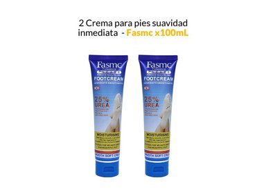 CREMA PIES FASMC AROMÁTICA 2 UNIDADES SUAVIDAD INMEDIATA 25% UREA 100ML