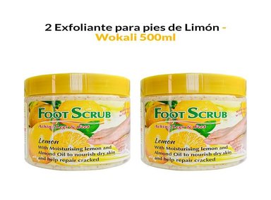 EXFOLIANTE PIES FRUIT OF THE WOKALI AROMÁTICA 2 UNIDADES LIMÓN 500ML - 1
