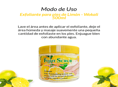 EXFOLIANTE PIES FRUIT OF THE WOKALI AROMÁTICA 2 UNIDADES LIMÓN 500ML - 2