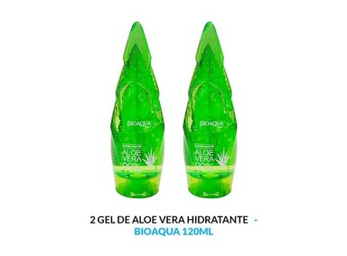 GEL ALOE VERA 99% SOOTHING MOISTURE ROSTRO BIOAQUA AROMÁTICA 2 UNIDADES - 1