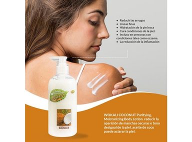 LOCIÓN CUERPO FRUIT OF THE WOKALI AROMÁTICA 500ML PURIFICANTE E HIDRATANTE COCO - 3